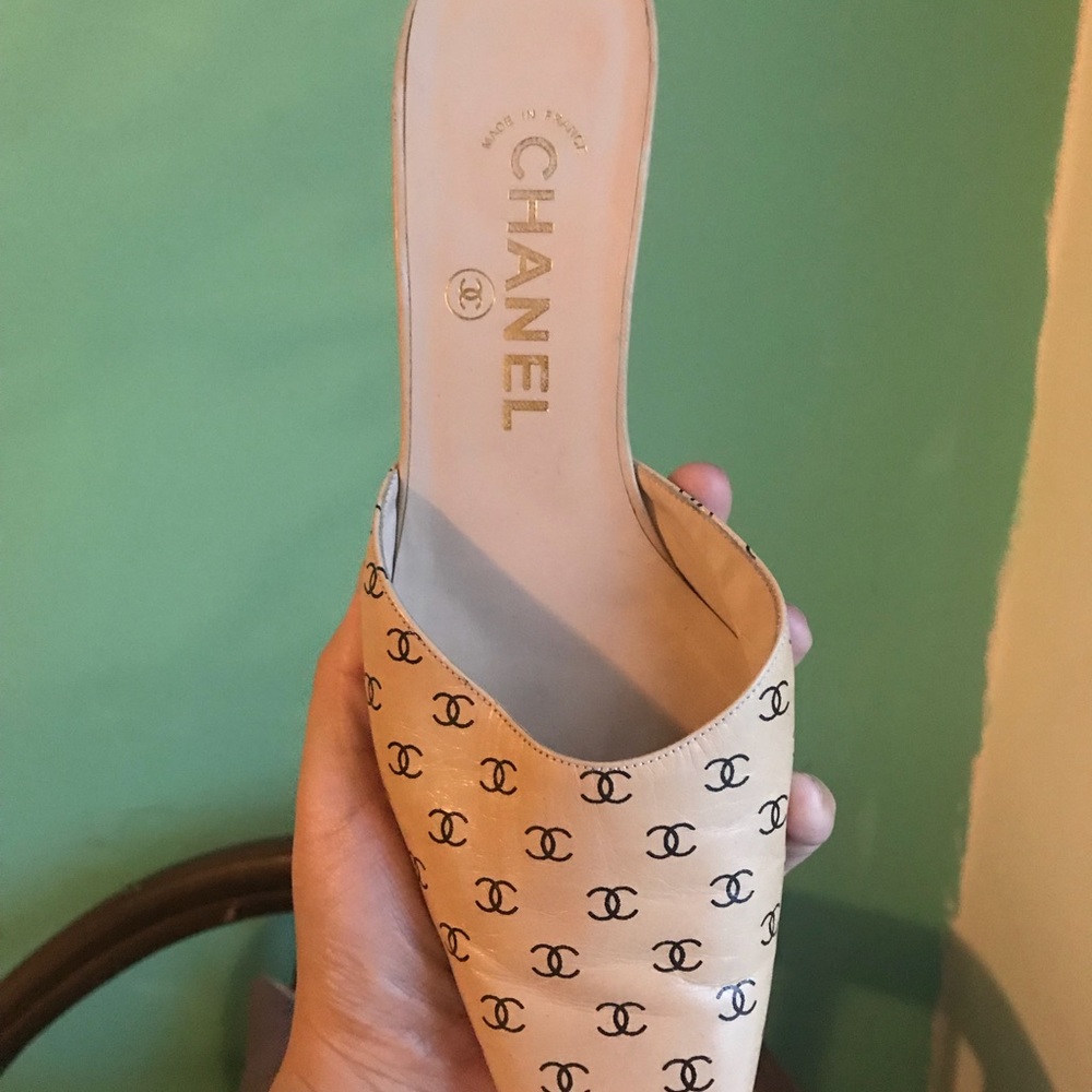 SOLD - Authentic Chanel Mules - Picture 4 of 6